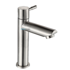 Torneira Banheiro Aço Escovado Baixa