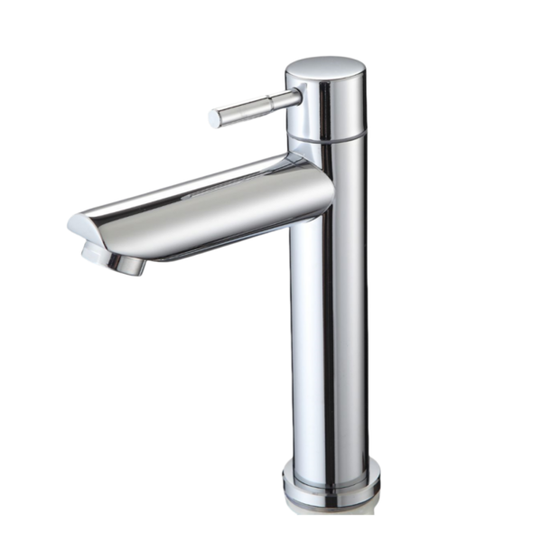 Torneira Banheiro Água Fria 1/4  Cromada Brillante Aço Inox