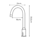 Torneira Banheiro Automatica Sensor Bica Alta Preta