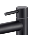 Torneira Banheiro Bica Alta Metal Inox Mesa Preta Nox19b Doan