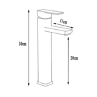 Torneira Banheiro Bica Alta Monocomando Para Cuba De Sobrepor