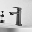 Torneira Banheiro Bica Baixa Preta