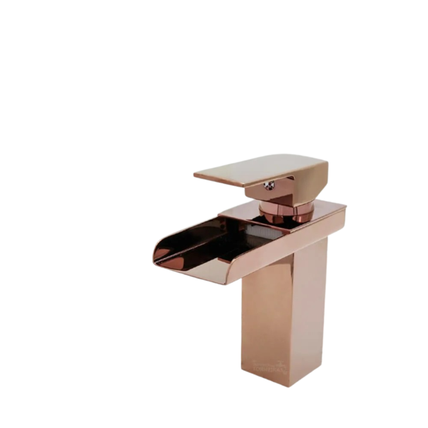 Torneira Banheiro Calha Baixa - Rose Gold - Mg27