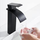 Torneira Banheiro Cascata Bica Alta Monocomando Preto Fosco