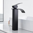 Torneira Banheiro Cascata Bica Alta Monocomando Preto Fosco
