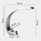 Torneira Banheiro Cascata Misturador Monocomando Inox Luxo