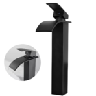 Torneira Banheiro Cascata Monocomando Alta Preto Premium