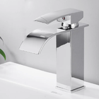 Torneira Banheiro Cascata Monocomando Bica Baixa Inox Cromo