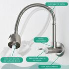 Torneira Banheiro Cozinha Gourmet Flexível em Metal para Cozi