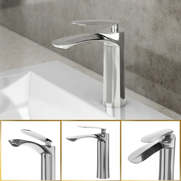 Torneira Banheiro Cromada Quente E Fria Grécia Monocomando 10