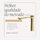 Torneira Banheiro Dourada Baixa Atenas 100% Metal Premium Que