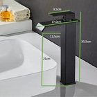 Torneira Banheiro Gourmet Cascata Quadrada Alta Monocomando M