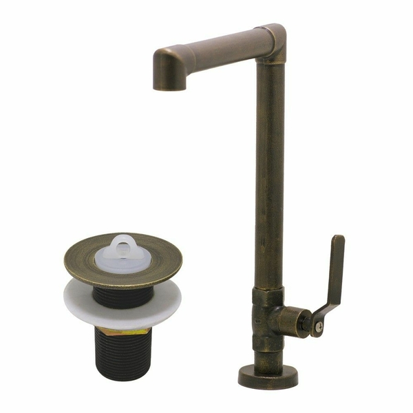 Torneira Banheiro Industrial Rustico Bancada Mesa Ouro Velho