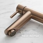 Torneira Banheiro Lavabo Aço Inox para Água Fria Rose Escuro