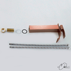 Torneira Banheiro Lavabo Cascata Alta Rose Gold Misturador Mo
