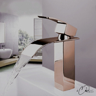 Torneira Banheiro Lavabo Cascata Rose Gold Misturador Monocom