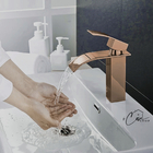 Torneira Banheiro Lavabo Cascata Rose Gold Misturador Monocom