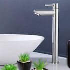 Torneira Banheiro Lavabo Inox 304 Escovada Longa Alta 1/4 Vol