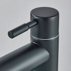 Torneira Banheiro Lavabo Inox 304 Preta Fosco Curta Baixa 1/4