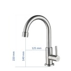 Torneira Banheiro/lavabo Inox Gir Mesa Curta Preto Nox04b Doan