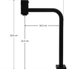 Torneira Banheiro Lavabo Link Quadrada 90° Preta