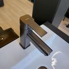 Torneira Banheiro/Lavabo Monocomando Bica Baixa Quadrada Cinz