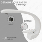 Torneira Banheiro Lavabo Monocomando Modelo Aureus Branca Fos