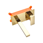 Torneira Banheiro Lavabo Parede Monocomando Misturador Dourada