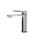 Torneira Banheiro Lavabo Quadrada Cromada Prata Curta Baixa 1