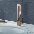 Torneira Banheiro Lavabo Rose Gold Misturador Monocomando Gir