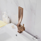 Torneira Banheiro Lavabo Rose Gold Misturador Monocomando Gir