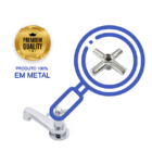 Torneira Banheiro Lavatório 1194 C-31 1/4 Volta Metal Casagra