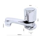 Torneira Banheiro Lavatório 1194 C-40 1/4 Volta Metal Casagra