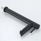 Torneira Banheiro Lavatorio Bica Alta 1/4 De Volta Preto Fosc