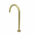 Torneira Banheiro Lavatório Dourada Fosca Alta Metal Luxo