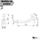 Torneira Banheiro Lavatório Lavabo Cromada Quadrada 1/4 De Vo