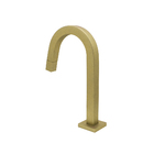 Torneira Banheiro Lavatório Mesa Quadrada Dourado Gold Fosco