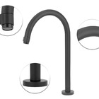 Torneira Banheiro/lavatório Pratica Clean Preto Black Alta