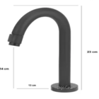 Torneira Banheiro Lavatório Pratica Prime Preto Black Metal