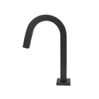 Torneira Banheiro Lavatório Quadrada Baixa Preto Fosco 1/4v