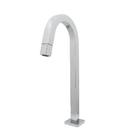 Torneira Banheiro Lavatório Quadrada Bica Alta Metal Cromado