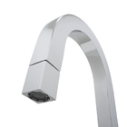 Torneira Banheiro Lavatório Quadrada Bica Alta Metal Cromado