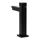 Torneira Banheiro Lavatorio Quadrada Mesa Preto Fosco Luxo