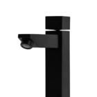 Torneira Banheiro Lavatorio Quadrada Mesa Preto Fosco Luxo