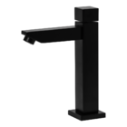 Torneira Banheiro Lavatorio Quadrada Mesa Preto Fosco Luxo