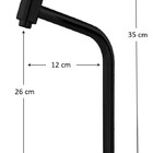 Torneira Banheiro Link Bica Alta Preto Fosco 45