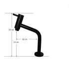 Torneira Banheiro Link Bica Baixa Preto Fosco