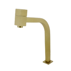 Torneira Banheiro Mesa Quadrada Alta Dourado Fosco Gold Luxo
