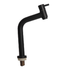 Torneira Banheiro Metal Bancada Preta Baixa Domum