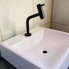 Torneira Banheiro Metal Preta Baixa